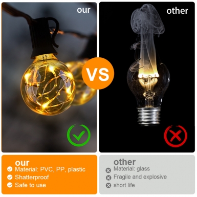 LED户外灯 - HCP081  G40暖光铜线灯串